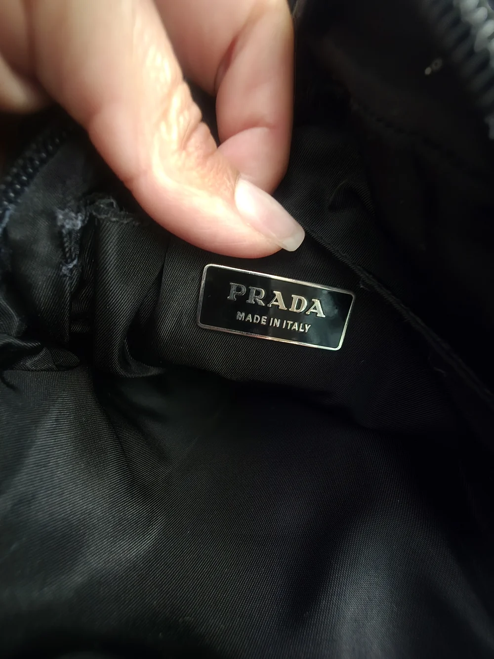 Prada black nylon